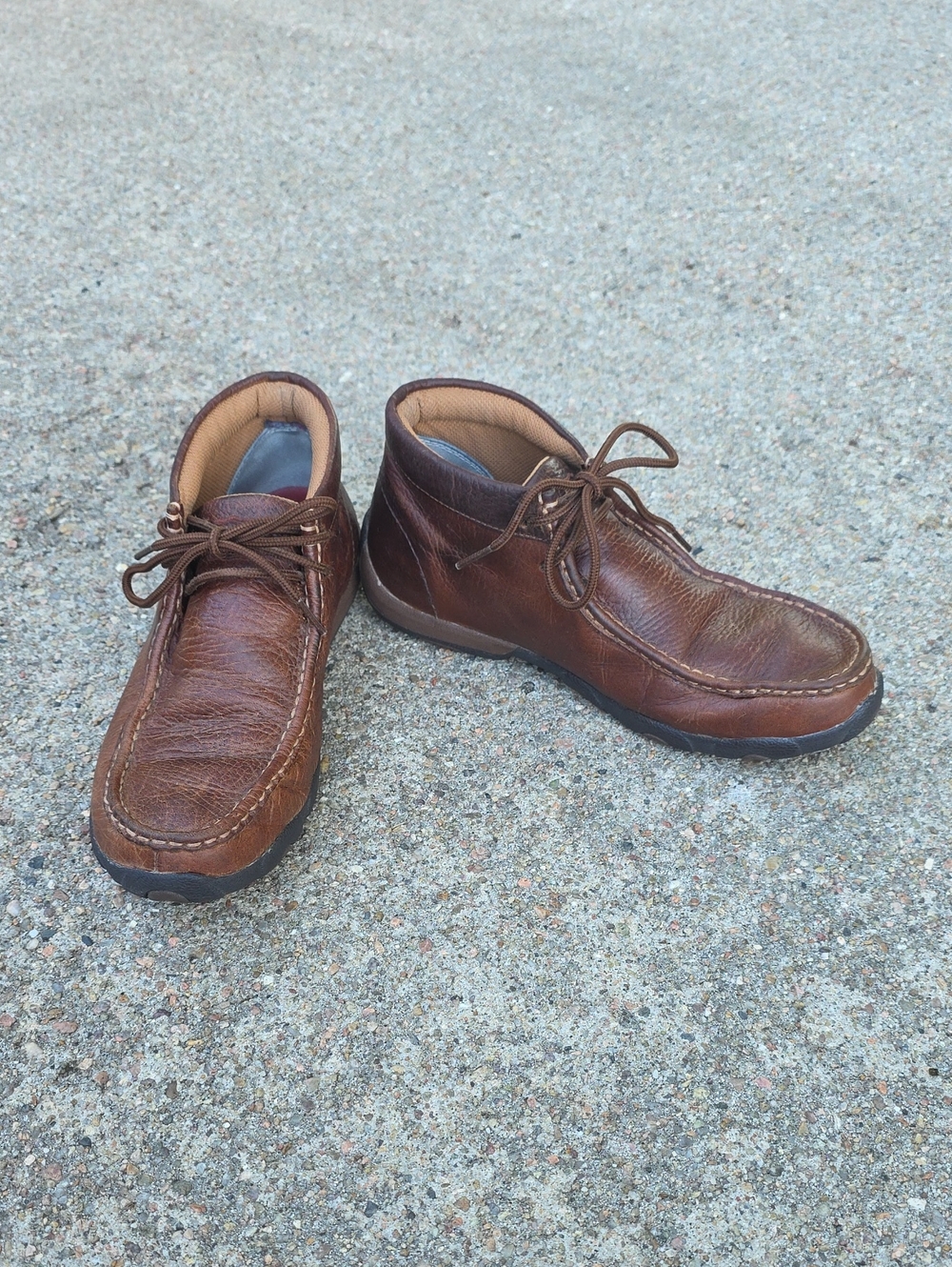 Twisted X Leather Chukka Driving Moc Boots Size 7